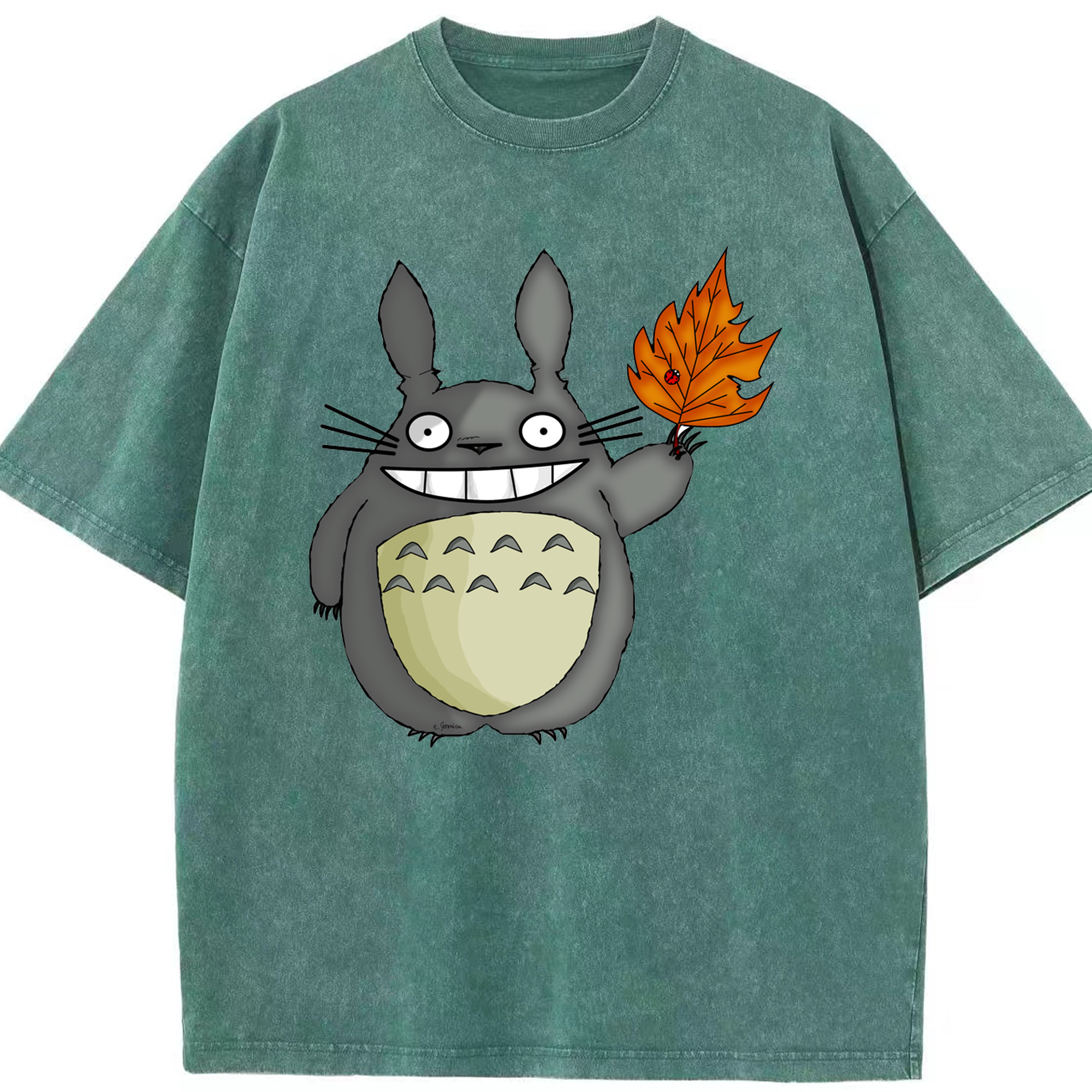 （画像用） となりのトトロ 草壁メイ 草壁サツキ My Neighbor Totoro Satsuki Kusakabe Mei Kusakabe 綿100% ヴィンテージ風 半袖Tシャツ（フロントプリント）